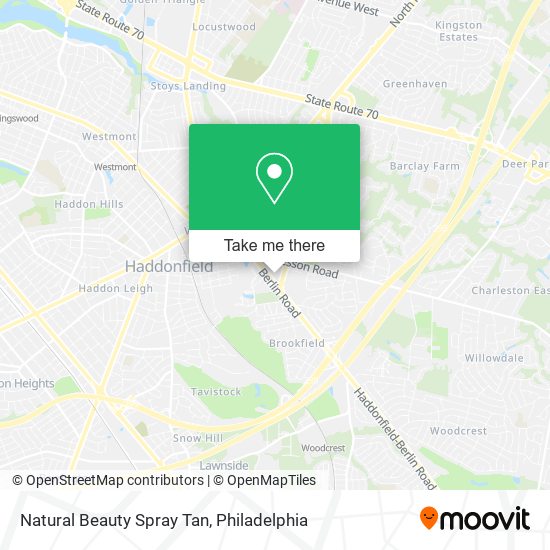 Natural Beauty Spray Tan map