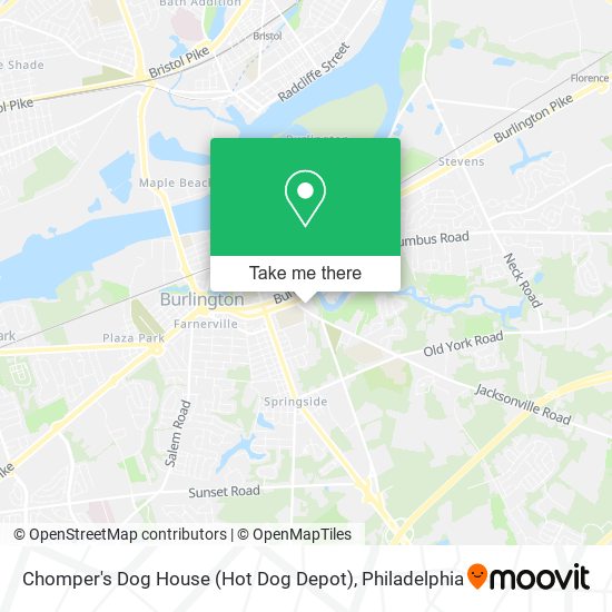 Chomper's Dog House (Hot Dog Depot) map