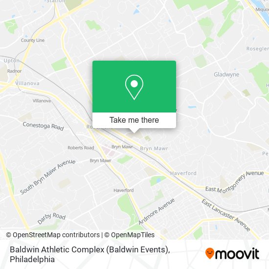 Mapa de Baldwin Athletic Complex (Baldwin Events)