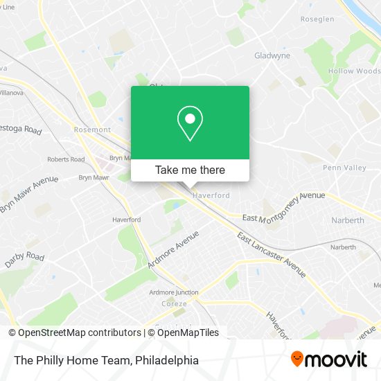 The Philly Home Team map