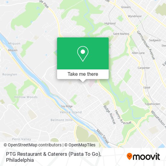 PTG Restaurant & Caterers (Pasta To Go) map