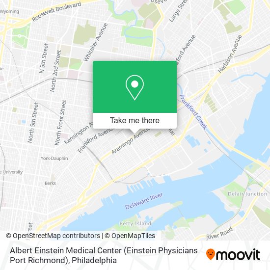 Mapa de Albert Einstein Medical Center (Einstein Physicians Port Richmond)