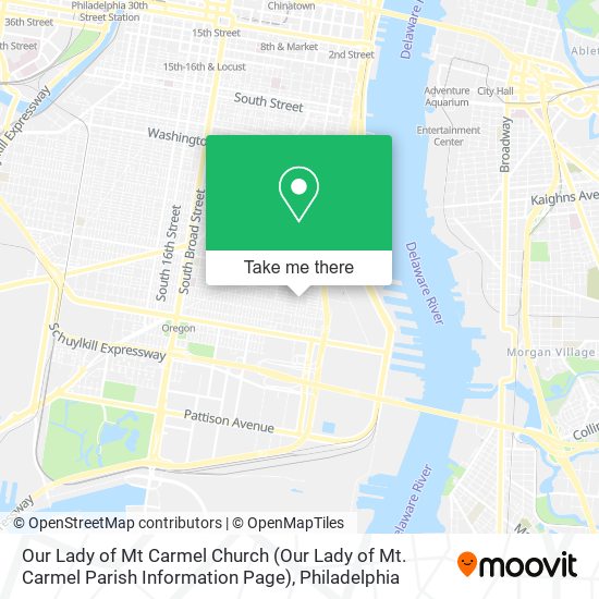 Mapa de Our Lady of Mt Carmel Church (Our Lady of Mt. Carmel Parish Information Page)