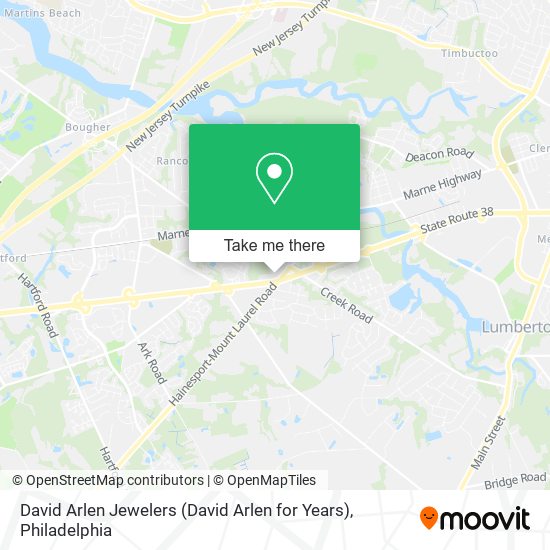 David Arlen Jewelers (David Arlen for Years) map