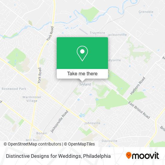 Mapa de Distinctive Designs for Weddings