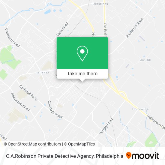 C.A.Robinson Private Detective Agency map