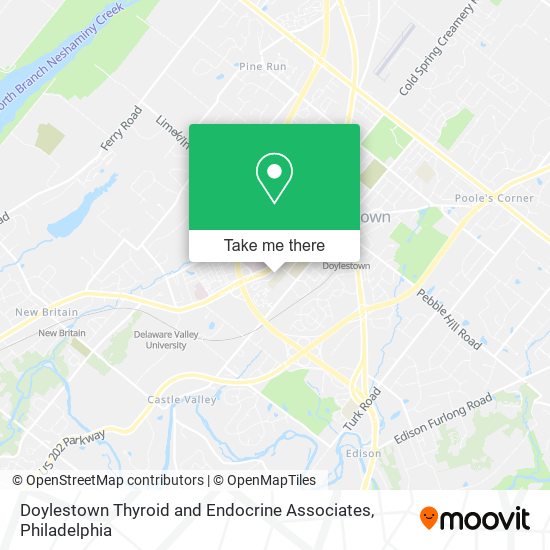 Doylestown Thyroid and Endocrine Associates map