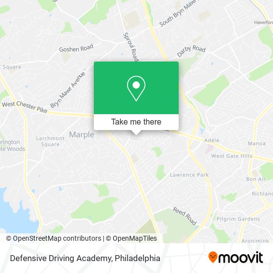 Mapa de Defensive Driving Academy