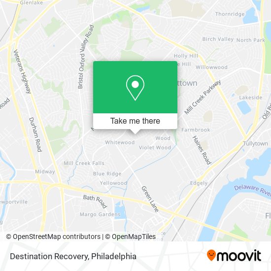 Destination Recovery map