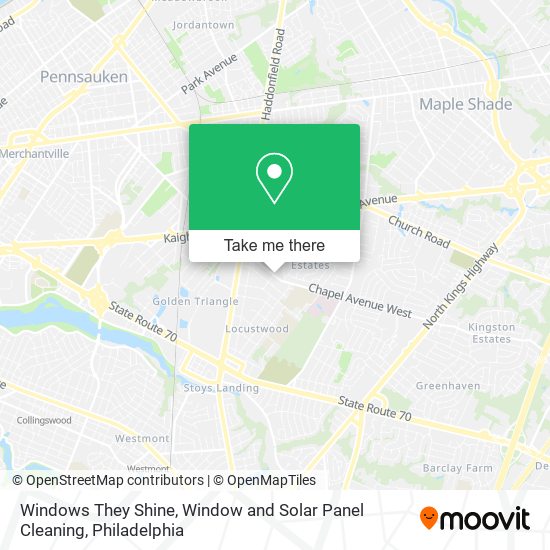 Windows They Shine, Window and Solar Panel Cleaning map