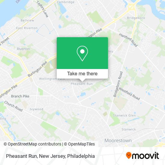 Pheasant Run, New Jersey map
