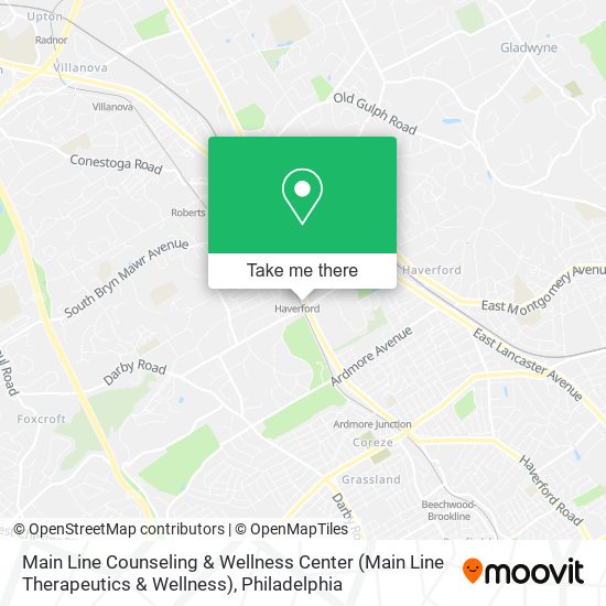 Mapa de Main Line Counseling & Wellness Center (Main Line Therapeutics & Wellness)