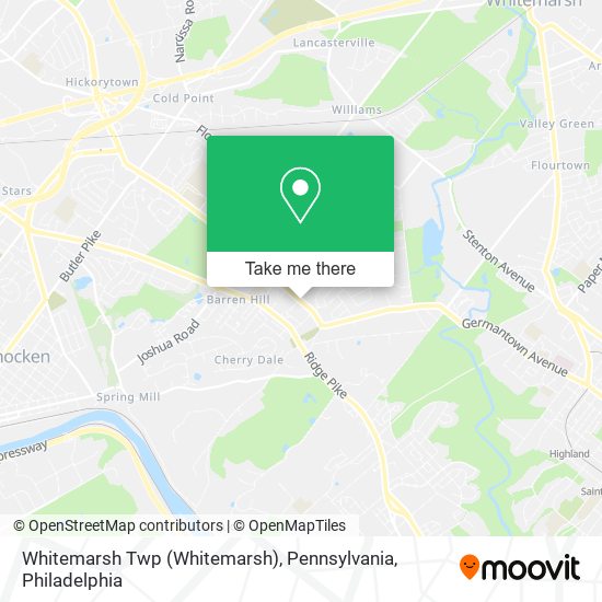 Mapa de Whitemarsh Twp (Whitemarsh), Pennsylvania