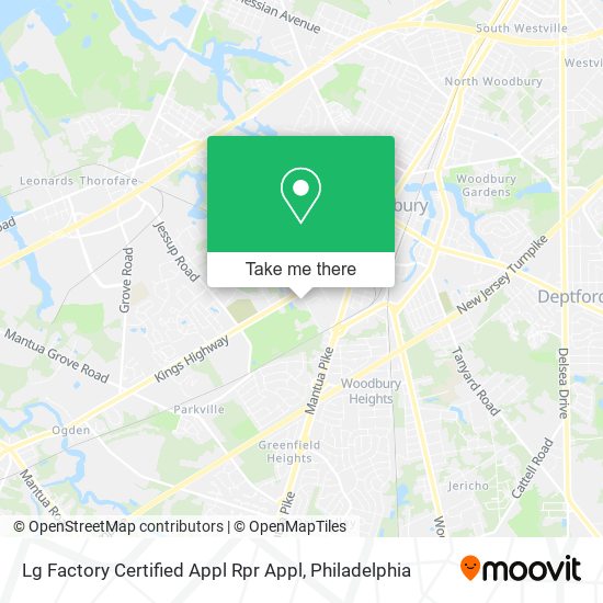 Mapa de Lg Factory Certified Appl Rpr Appl