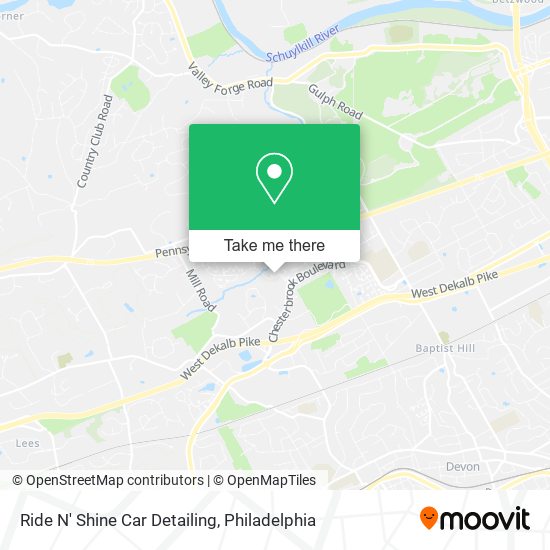 Ride N' Shine Car Detailing map