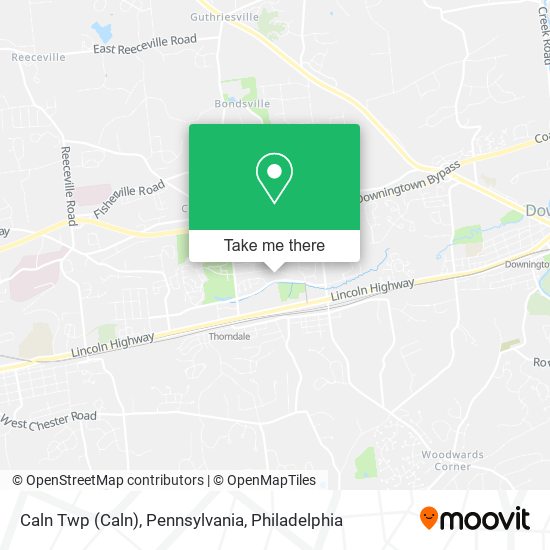 Caln Twp (Caln), Pennsylvania map