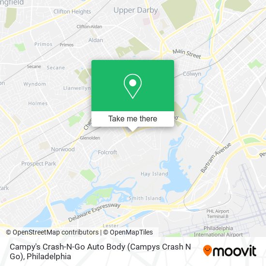 Mapa de Campy's Crash-N-Go Auto Body (Campys Crash N Go)