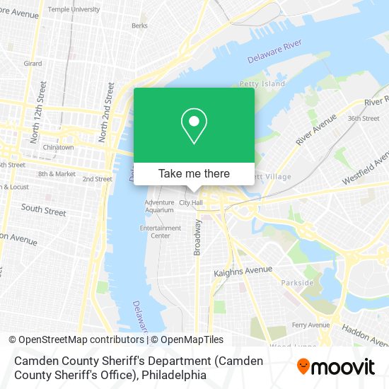 Mapa de Camden County Sheriff's Department