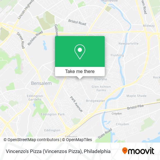 Mapa de Vincenzo's Pizza (Vincenzos Pizza)