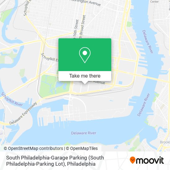 Mapa de South Philadelphia-Garage Parking