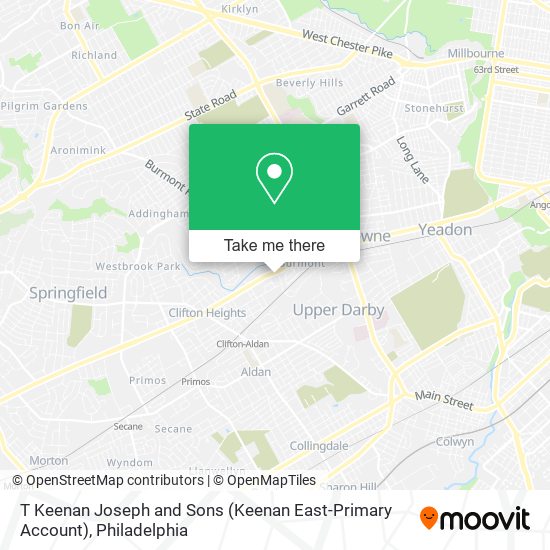 T Keenan Joseph and Sons (Keenan East-Primary Account) map