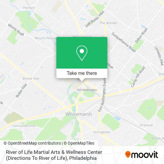 River of Life Martial Arts & Wellness Center (Directions To River of Life) map