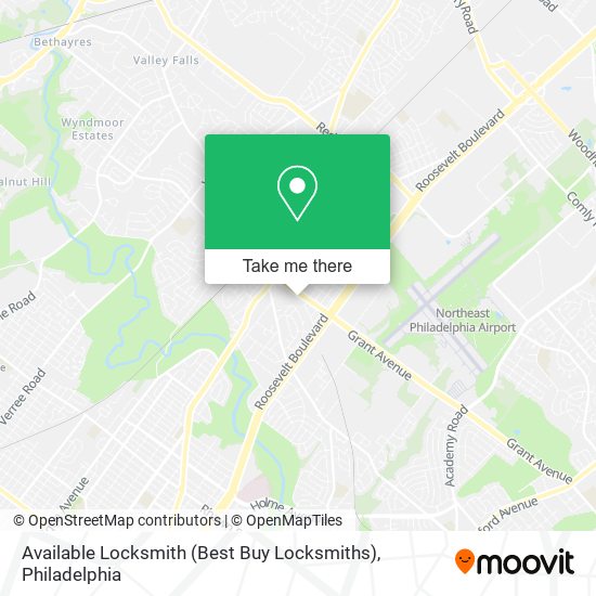 Available Locksmith (Best Buy Locksmiths) map