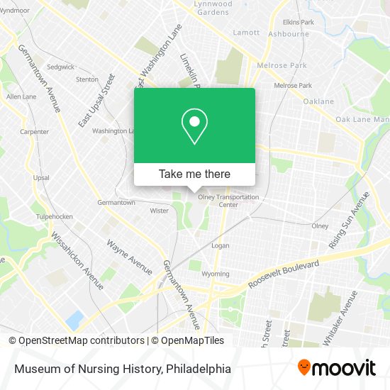 Museum of Nursing History map