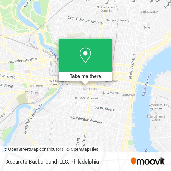 Mapa de Accurate Background, LLC