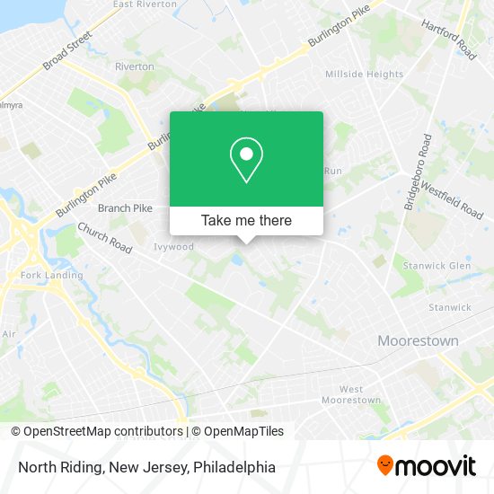 Mapa de North Riding, New Jersey