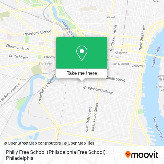 Mapa de Philly Free School (Philadelphia Free School)