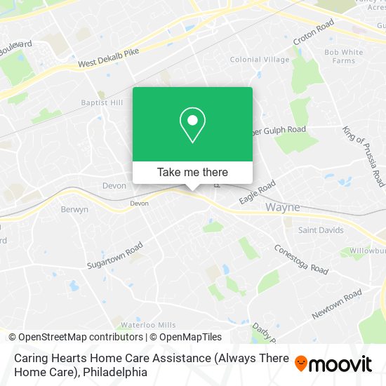 Caring Hearts Home Care Assistance (Always There Home Care) map
