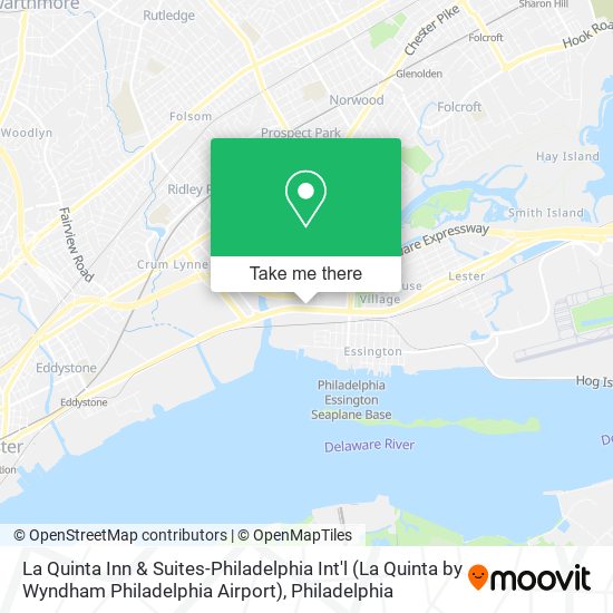Mapa de La Quinta Inn & Suites-Philadelphia Int'l (La Quinta by Wyndham Philadelphia Airport)