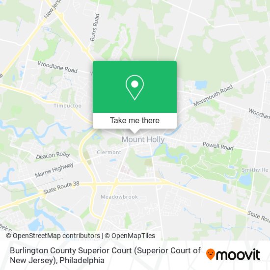 Burlington County Superior Court (Superior Court of New Jersey) map
