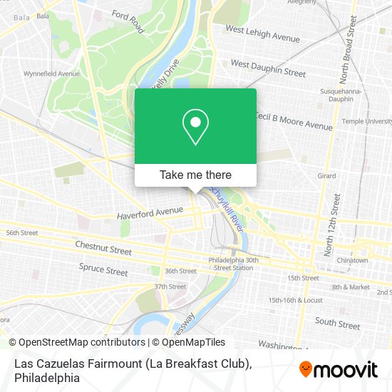 Mapa de Las Cazuelas Fairmount (La Breakfast Club)