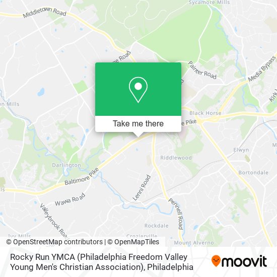 Rocky Run YMCA (Philadelphia Freedom Valley Young Men's Christian Association) map