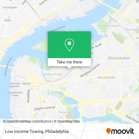 Low Income Towing map
