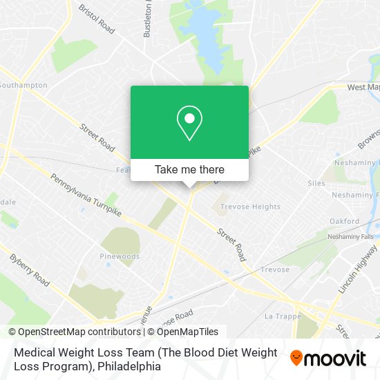 Mapa de Medical Weight Loss Team (The Blood Diet Weight Loss Program)