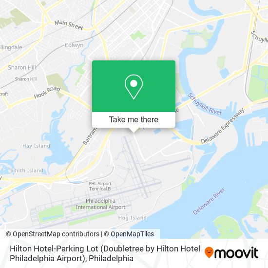 Hilton Hotel-Parking Lot (Doubletree by Hilton Hotel Philadelphia Airport) map