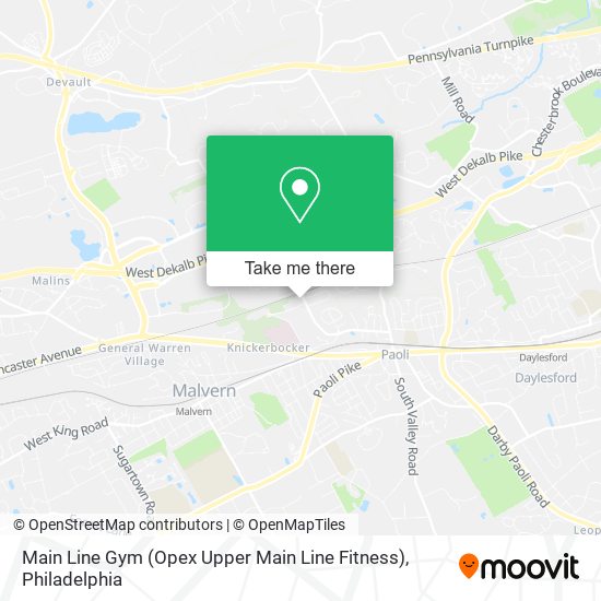 Main Line Gym (Opex Upper Main Line Fitness) map