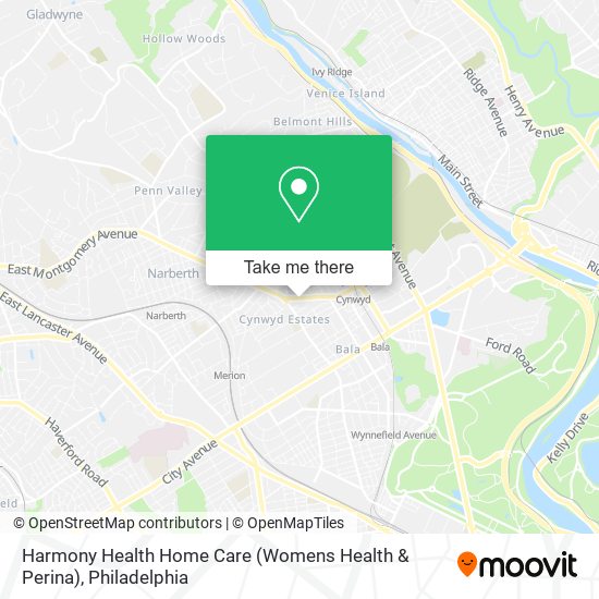 Harmony Health Home Care (Womens Health & Perina) map