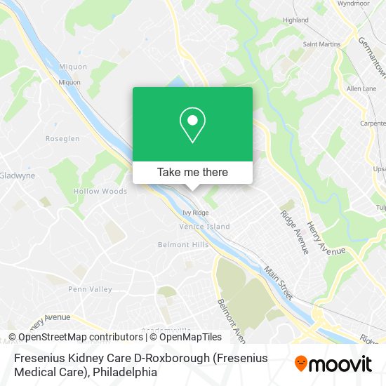 Fresenius Kidney Care D-Roxborough (Fresenius Medical Care) map