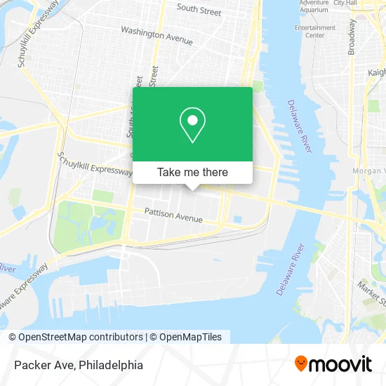 Mapa de Packer Ave