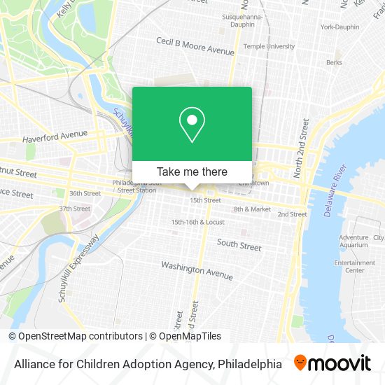 Alliance for Children Adoption Agency map