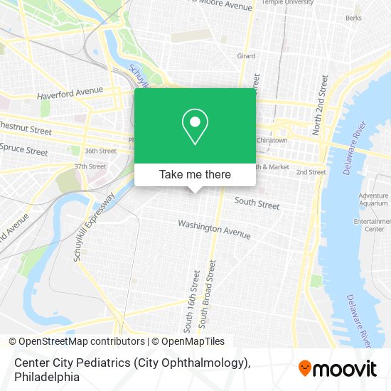 Center City Pediatrics (City Ophthalmology) map