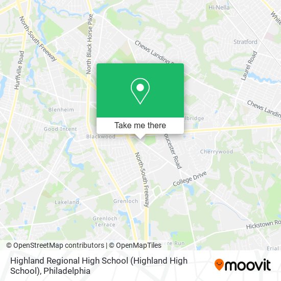 Highland Regional High School map