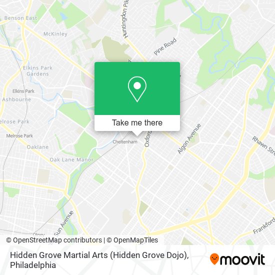 Mapa de Hidden Grove Martial Arts (Hidden Grove Dojo)