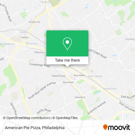 American Pie Pizza map