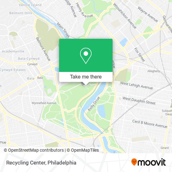 Recycling Center map