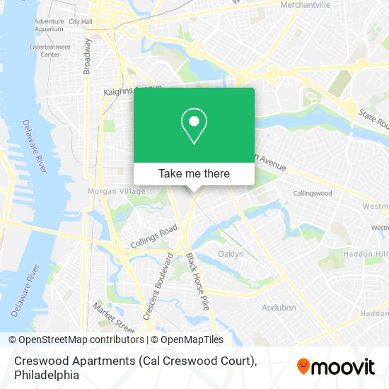 Mapa de Creswood Apartments (Cal Creswood Court)